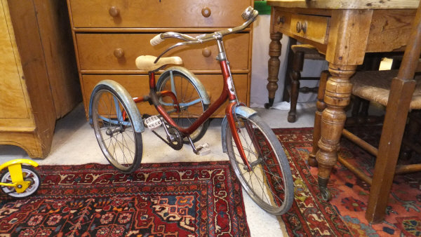 A vintage Raleigh trike or tricycle
