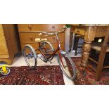 A vintage Raleigh trike or tricycle