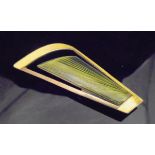 A David Andersen enamel brooch with yellow and green decoration,