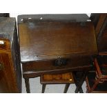 A 19th Century oak bureau,