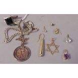 A Star of David pendant in 9ct gold,