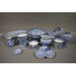 A quantity of Adams blue and white printed pottery