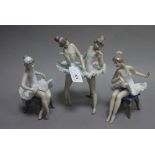 Three Lladro figures,