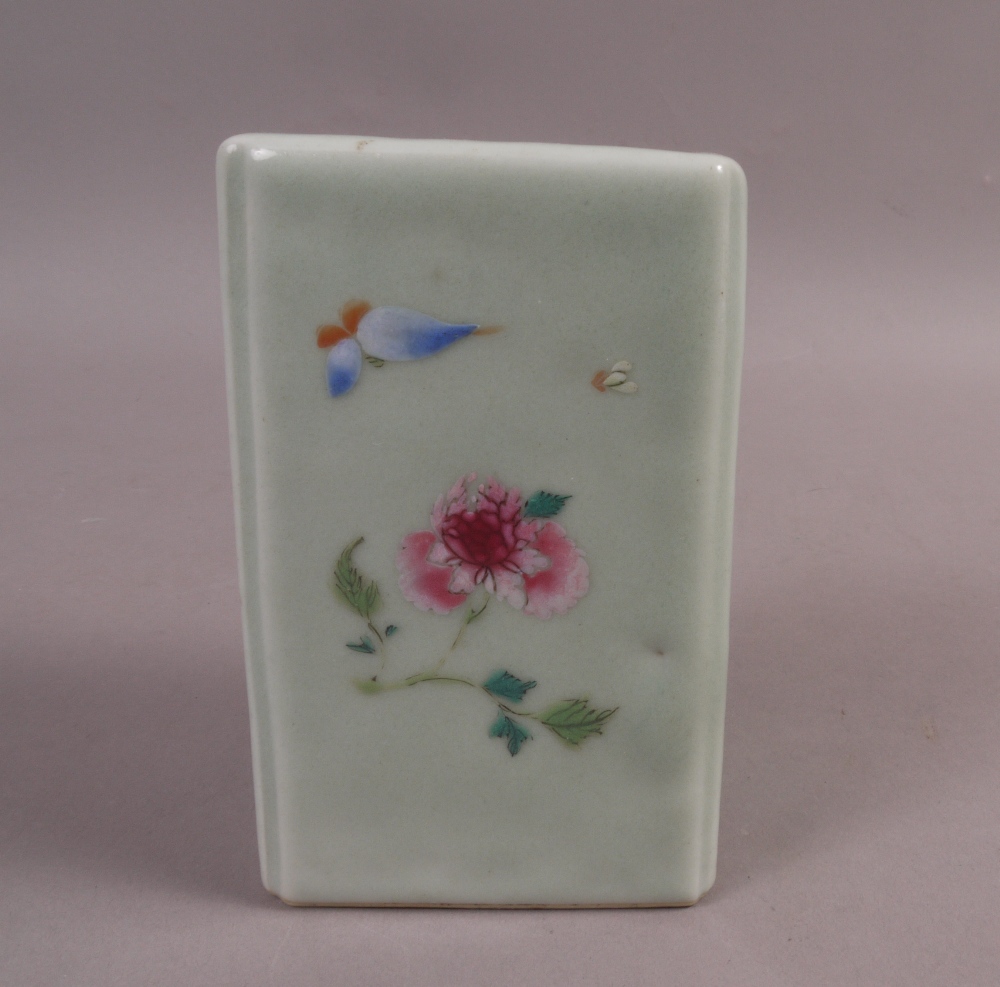 A CHINESE CELADON GROUND BRUSH POT, 19th century, - Image 4 of 5