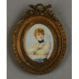 Villerime, early 20th century half portrait of a young naval officer,