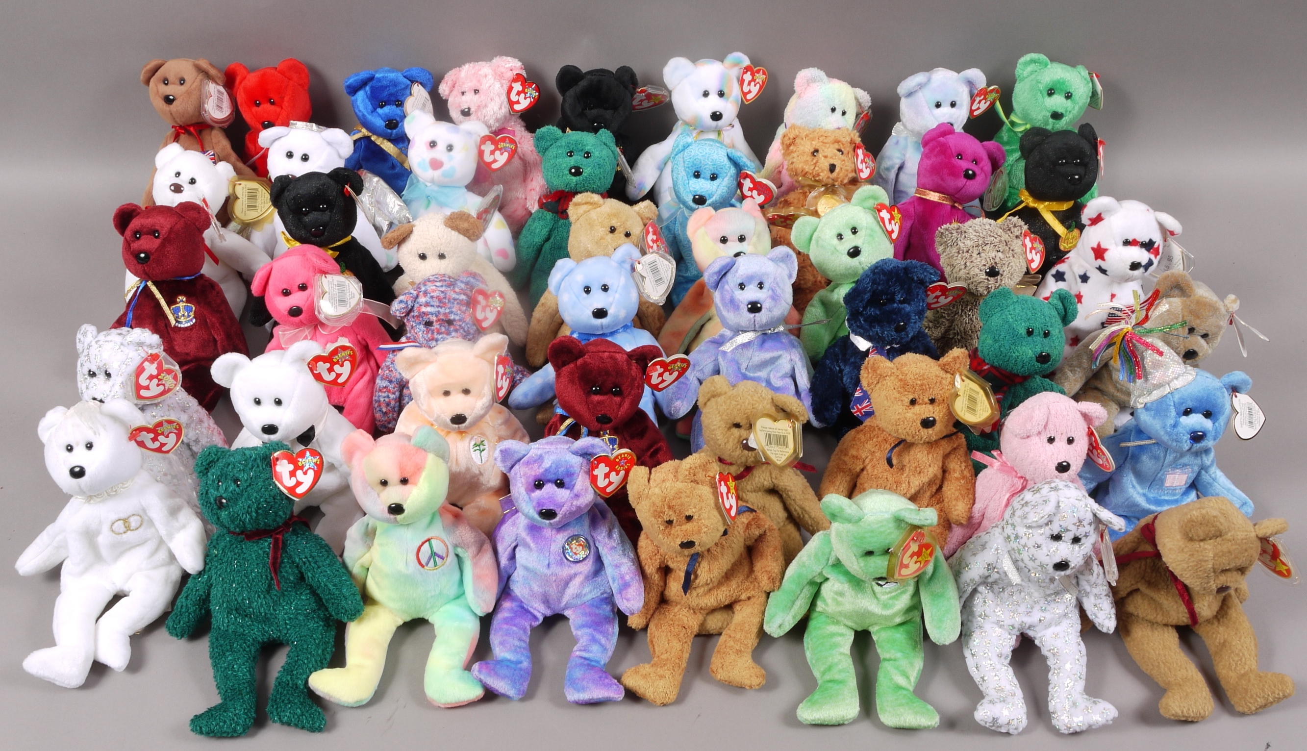 Approximately 50 assorted Beanie Babies