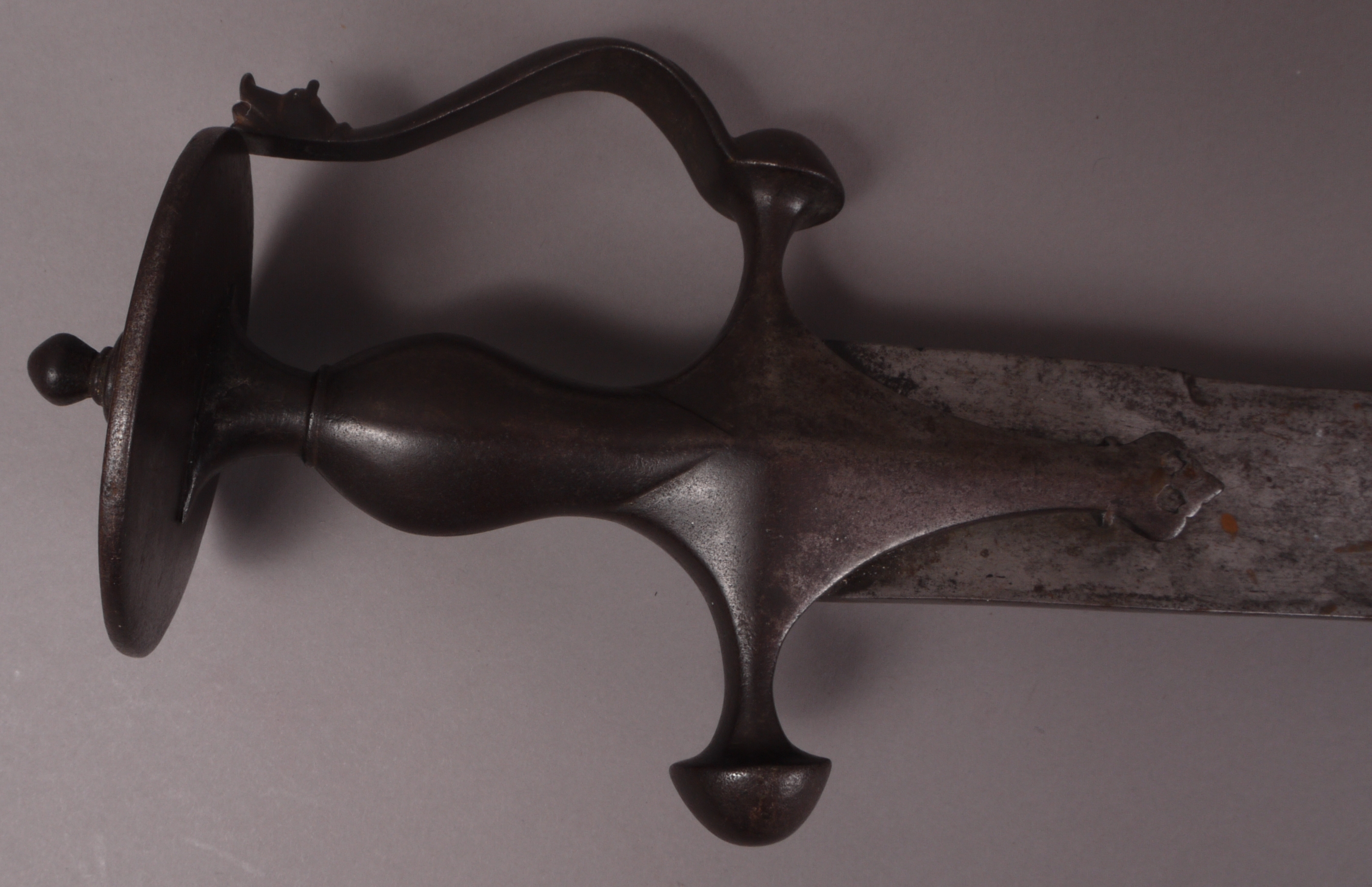 An early 19th century Indian Talwan, all steel, - Image 2 of 3