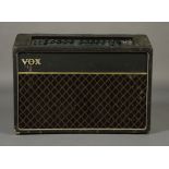 A Vox AC 120 275 watt twin channel guitar amplifier with bass, middle, treble and presence controls,