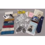 A small box of Police memorabilia including buttons, badges, Special Constable armbands,