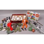 An Action Man and a quantity of accessories, a Lego 10 set boxed,