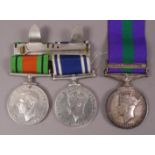 WWII Defence Medal and Police Exemplary Service medal to Const.