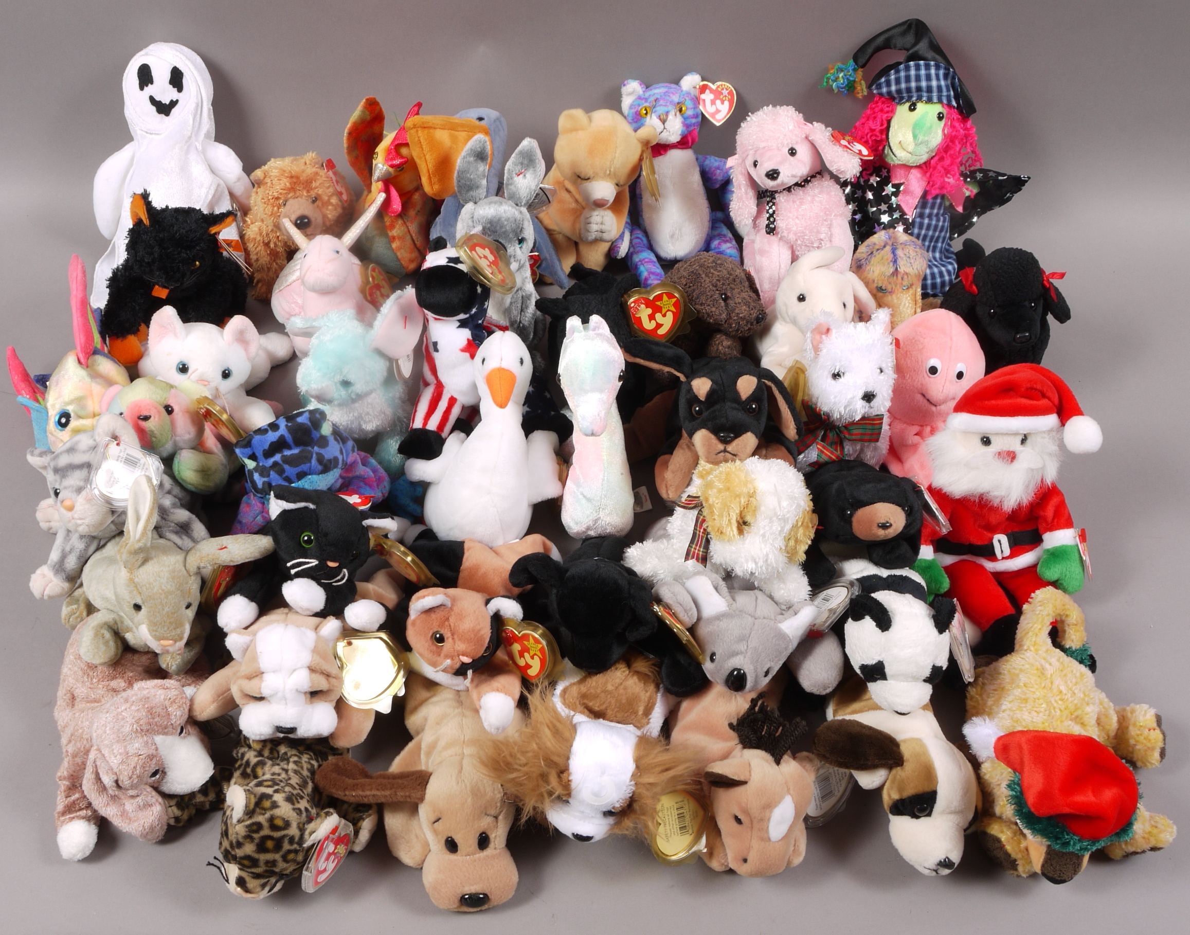 Approximately 50 assorted Beanie Babies