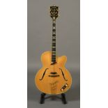 A 1958 Hofner Committee jazz guitar, serial number 2732, with laminated maple and walnut neck,