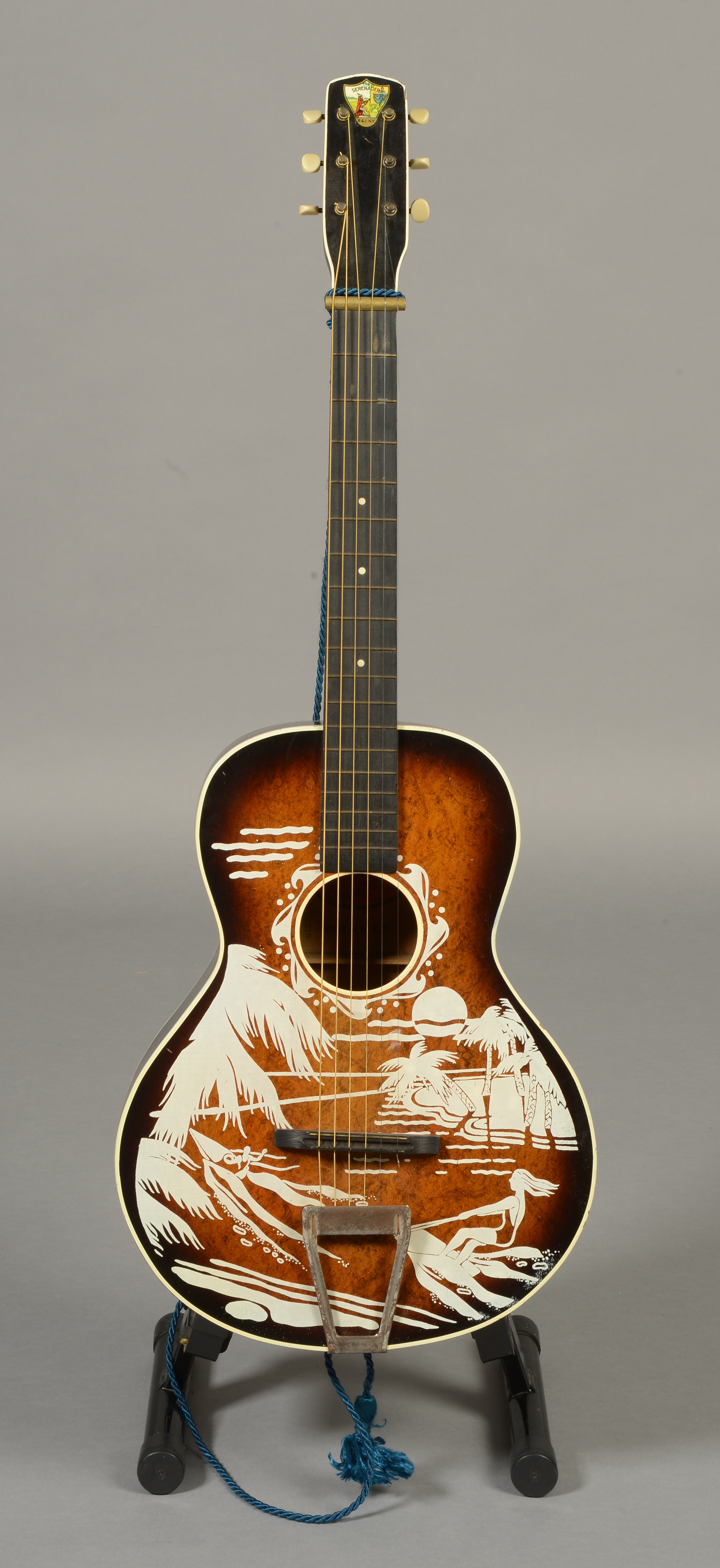 A Serenader Hawaiian lap steel guitar by B & J New York,