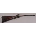 A percussion double barrelled 24 bore (.