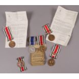 Five Special Constabulary Service Medals plus Exemplary Service Medal