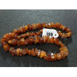 A Possibly Amber Bead Necklace