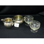 A W.M.F Plated Queen Jug And Sugar Bowl Etc