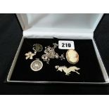 A Small Collection Of Mixed Silver Pendants Charms Etc