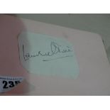 An Autograph Album Including The Signature Of Laurence Olivier