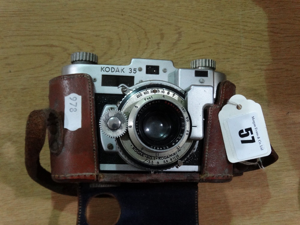 A Cased Kodak 35 Vintage Camera
