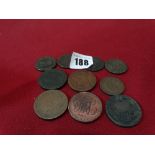 A Collection Of Anglesey Copper Pennies And Half Pennies