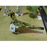 A Murano Glass Bird Paper Weight