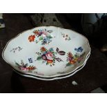 A Pair Of 19th Century Derby Oval Serving Dishes With Painted Floral Sprays