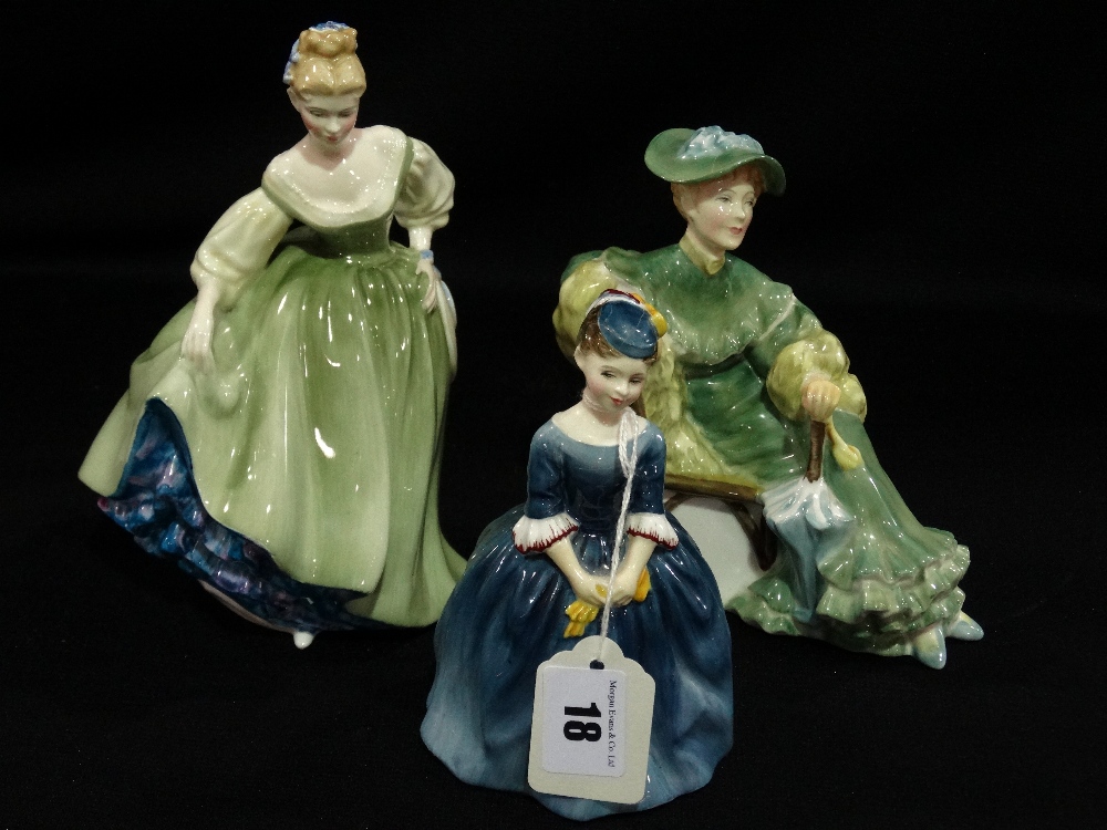 Three Royal Doulton China Figures, Cherie, Ascot And Fair Lady