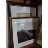 Three Re-Framed Original Large Photographs Of Colwyn Bay Views