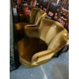 A Pair Of Art Deco Period Club Type Chairs