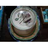 Six Port Meirion "The Botanic Garden" Pattern Dinner Plates Together With Two Meat Plates