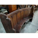 A Bow Back Chapel Style Pew