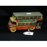A Clockwork Tin Plate Model Bus "Thanks For Buying British"