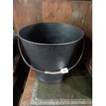 An Early 20th Century Large Size Galvanized Bucket 15" High