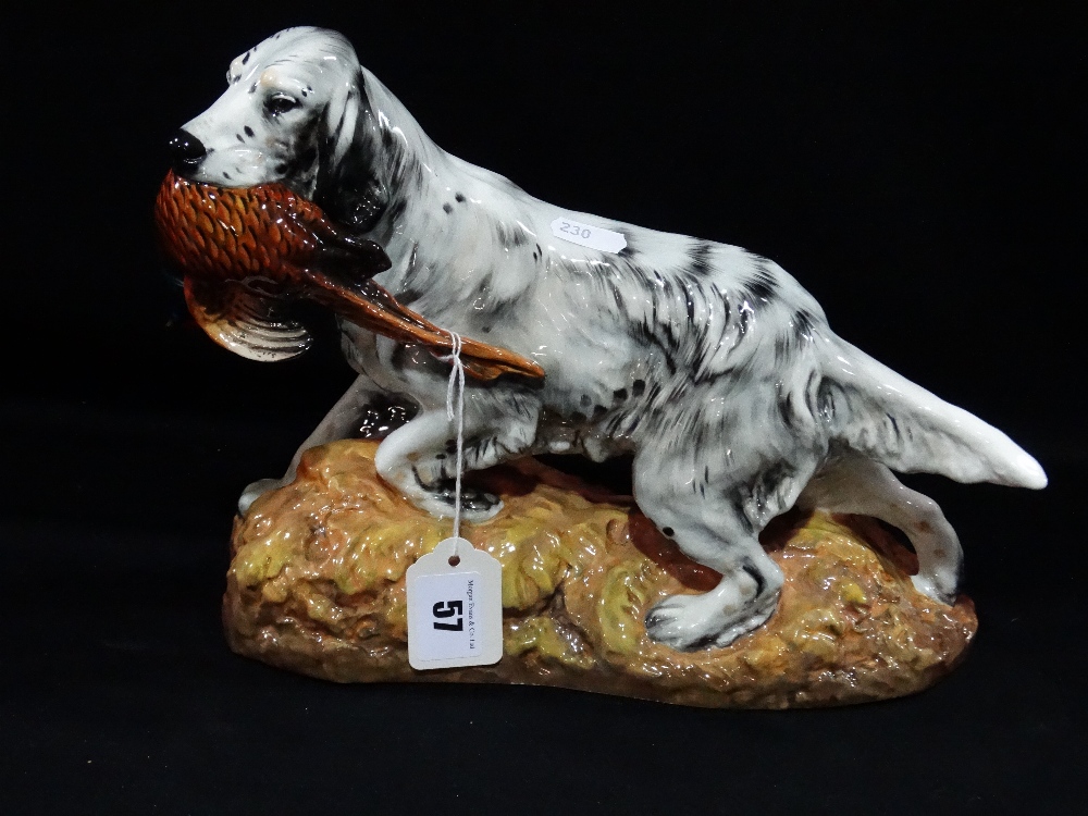 A Royal Doulton Model Of Gun Dog And Pheasant Hn2529