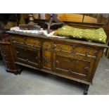 An Early 20th Century Polished Oak Dining Room Sideboard