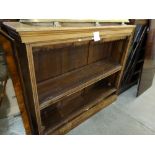 An Edwardian Oak Open Bookcase