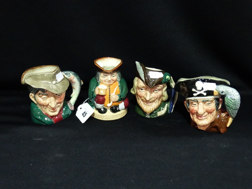 Three Royal Doulton Small Size Character Jugs Together With A Royal Doulton Honest Measure Toby Jug - Image 2 of 2