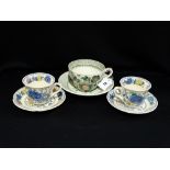 Ten Regency Pattern Masons Ironstone Cups And Saucers Together With The Masons Ironstone Breakfast