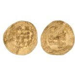 ABBASID, AL-MUSTANSIR (623-640h), Dinar, Irbil 633h, 4.95g. REFERENCE: Lavoix 1308. CONDITION: