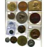 Austria, Radetzky’s Victories in Italy 1848-49, bronze medal by Scharff, 57mm and Opening of the