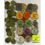 Tokens: Southwark, Sennett Bros., Castle Yard, brass advertising tokens (25), extremely fine;