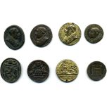 Cristoforo di Geremia, Pietro Barbò, Pope Paul II (1464-71), a group of four bronze medals, with