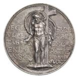 *Germany, Christ as Saviour of the World, silver medal by Lukas Richter, c. 1565, Christ holding the