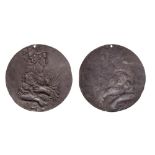 *Gian Antonio Signoretti (d. 1602), Giulia Pratonieri, uniface lead medal, three-quarter length bust