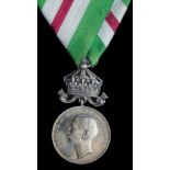 *Bulgaria, Life Saving Medal, Second class, Boris III issue, in silver, in card case of issue,