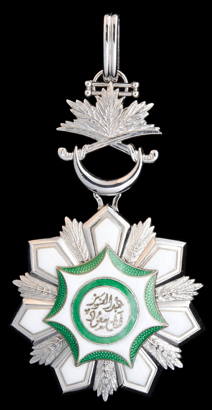 *Saudi Arabia, Order of King Abdul Aziz al Saud, Second Class set of insignia, reverse of