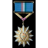 *Hungarian People’s Republic, Order of Peace and Fraternity, breast badge in gilt and enamels, the