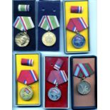 Cuba, Miscellaneous Medals (10), Exemplary Service; Combatants of the War of Liberation; Clandestine